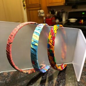 Handmade wrapped Colorful Patterned Headbands